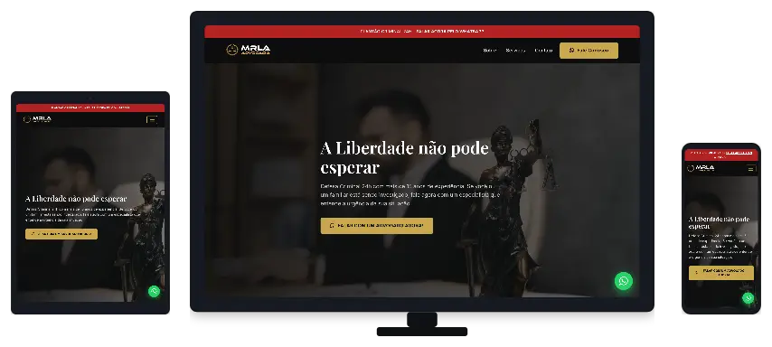 Landing page para escritório de advocacia