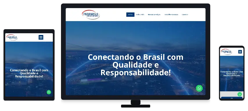 Site institucional da Paranasul