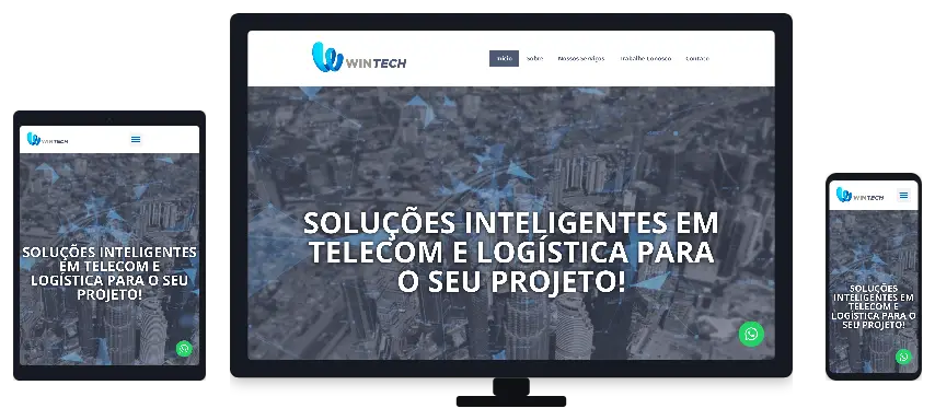 Site institucional da Win Tech